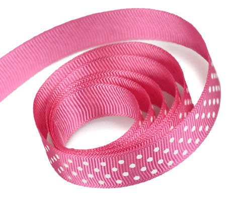 Ribbon Warehouse_0156 Hot Pink Swiss Dot