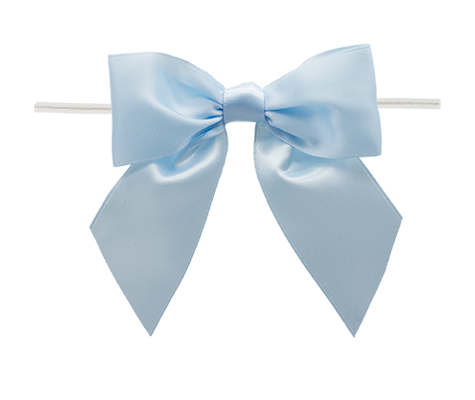 Ribbon Warehouse_0305 Lt. Blue Twist Tie Bow