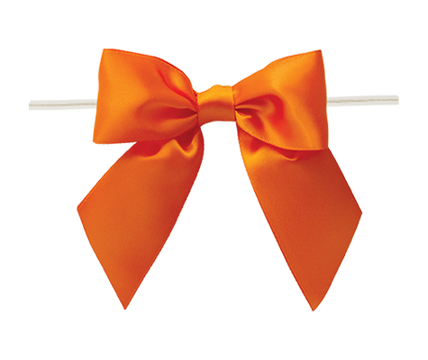 Ribbon Warehouse_0750 Torrid Orange Twist Tie Bow