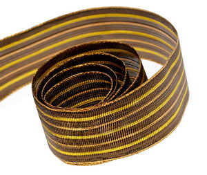 Ribbon Warehouse_Brown Metal Wave (Wire Edged)
