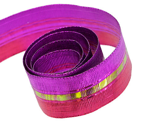Ribbon Warehouse_Purple and Fuschia Shine (Wire Edged)