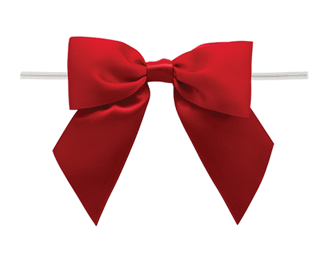Ribbon Warehouse_0250 Red Twist Tie Bow
