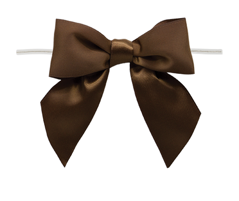 Ribbon Warehouse_0850 Brown Twist Tie Bow