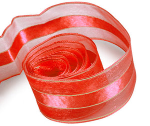 Ribbon Warehouse_Red Chic Sheer (Wire Edged)