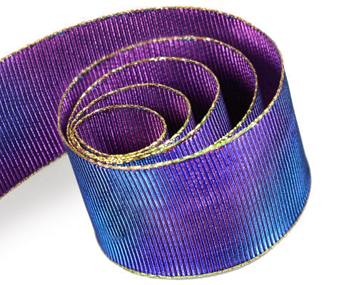Ribbon Warehouse_COM3 Blue/Purple Glorious (Wire Edge)