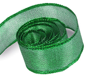 Ribbon Warehouse_Green Luster (Wire Edge)